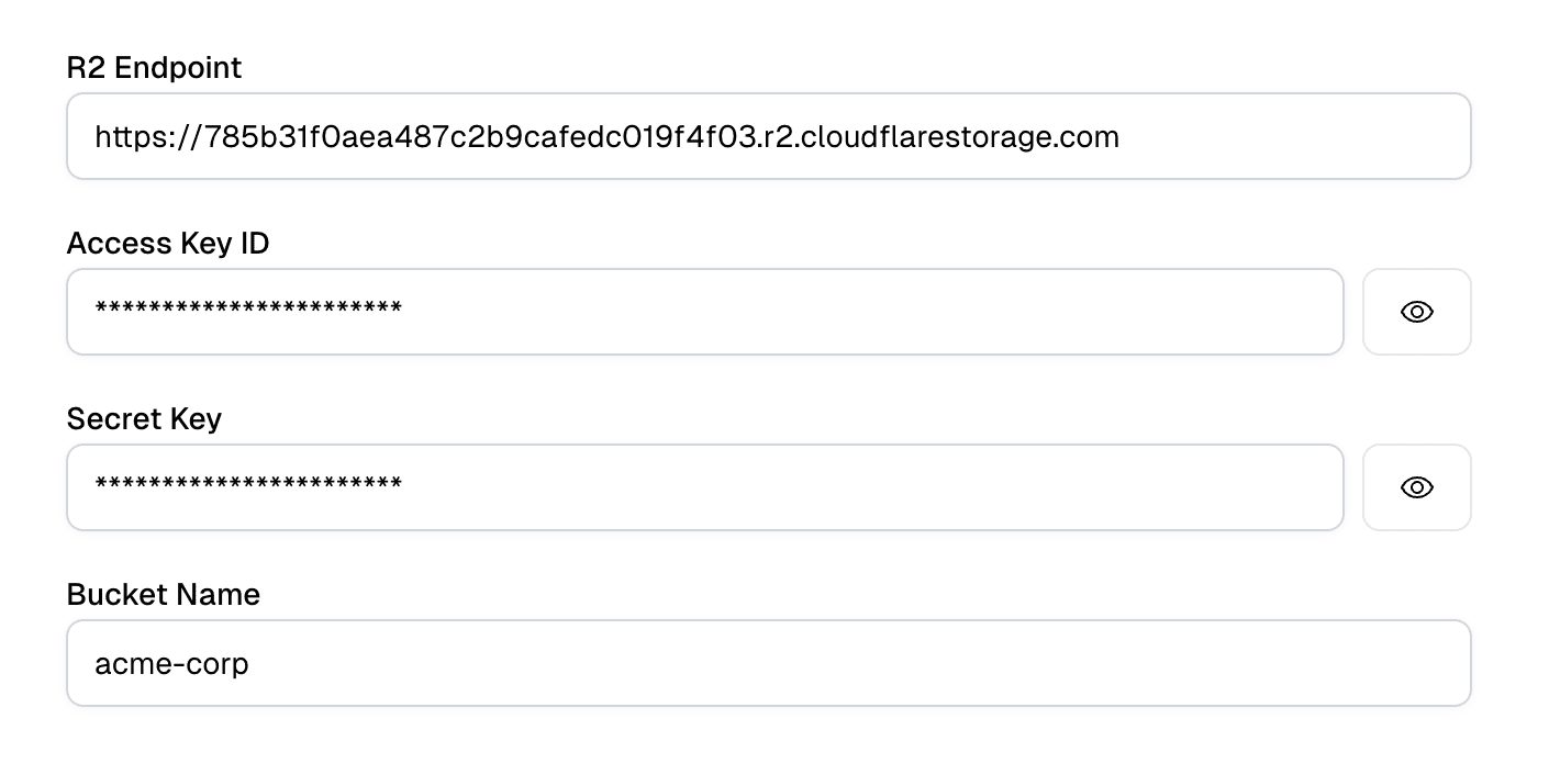 Bring Your Own Storage